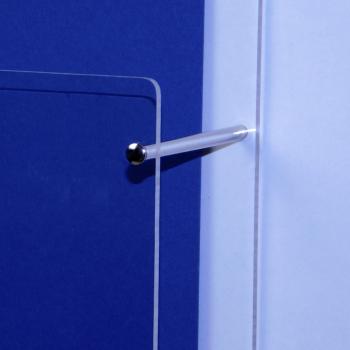 Wand-Prospekthalter DIN LangHochformat Fülltiefe 58mm